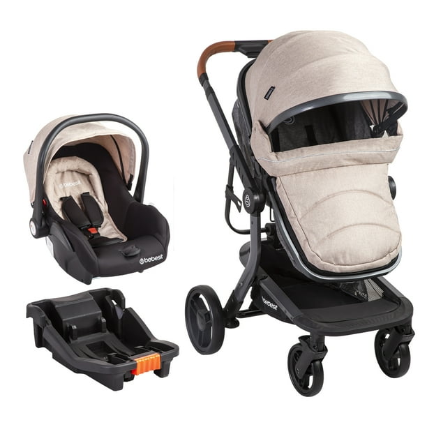 Carriola porta Bebe Travel System para auto Asiento Giratorio 360 Hasta 4 Anos o 15 kg Bodega Aurrera en linea