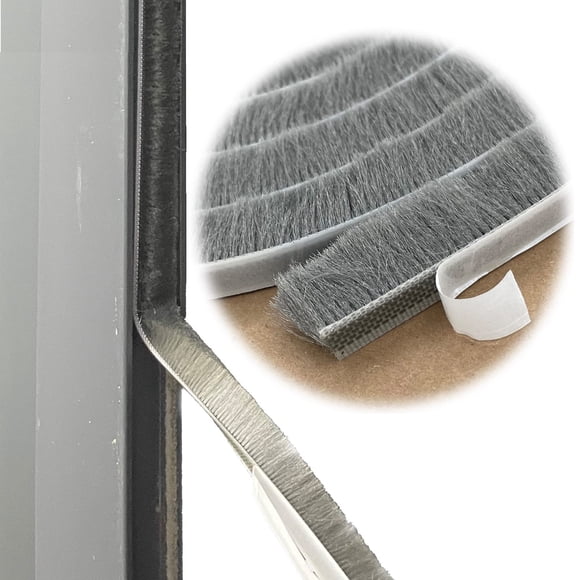 Cepillo antiintemperie Zhilokdor para ventanas y puertas corredizas