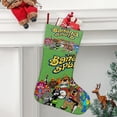 thumbnail image 2 of La Hora de Aventura de los Banana Splits Tema: Calcetines de Navidad, fino lino blanco para colgar en escaleras y chimenea, decoración navideña para el hogar, regalo de Navidad. 45cm × 32cm, 2 of 5