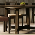 thumbnail image 4 of Maven Lane Sasha Round Wooden Dining Table in Weathered Brown Finish, 4 of 7
