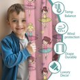 thumbnail image 3 of Blackout Kids Curtains,Ballet Princess Pattern Childrens Insulated Curtains Set Of 2,Bedroom Essentials,Toddler Room Decor 42"x63", 3 of 5