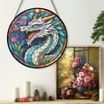 thumbnail image 6 of 89Bloom Apalala Dragon Window Hanging Stained Glass, Apalala Dragon Suncatchers for Windows Stained Glass, Stained Glass Apalala Dragon suncatcher, 6 of 8