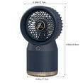 thumbnail image 3 of Summer Saving Clearance Small Fans Portable Fan Water Fan Built-in Battery +USB Power Supply Fan Spray Humidifying LED Digital Display Night for Office Household Outdoor, 3 of 7