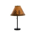 thumbnail image 2 of Catalina Lighting Lodge Table and Floor Lamp Set of 3 with Tan Paper Empire Shade Rustic Light Fixtures for Living Room, Bedroom or Office, Dark Bronze, 2 of 8
