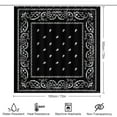thumbnail image 2 of Bandana Pattern Shower Curtain Waterproof Bathroom Curtain Set with Hooks Home Decor Bathroom Curtains 4pcs, 2 of 6