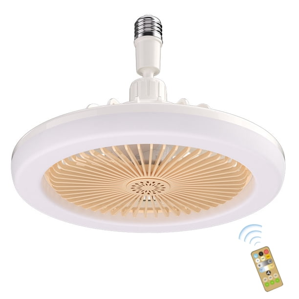 FLhrweasw Lámpara Techo Con Ventilador 5 Aspas Con Temporizador (control Amarillo)