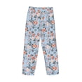 thumbnail image 5 of Goofa Rose Flowers Printed Soft Pajama Pants for Men, Wide Leg Comfy Casual Lounge Yoga Pants-, 5 of 9