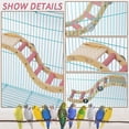 thumbnail image 3 of ZPAQI Bird Ladder Perch Natural Wood Stand Playground for Parakeet Small Parrot, 3 of 9