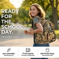 thumbnail image 6 of FKELYI Leaf Leopard Print 17 Inch School Backpacks Spacious Kids Backpack Lightweight School Bookbag for Boys Girls Casual Daypack Schoolbag Rucksack, 6 of 7