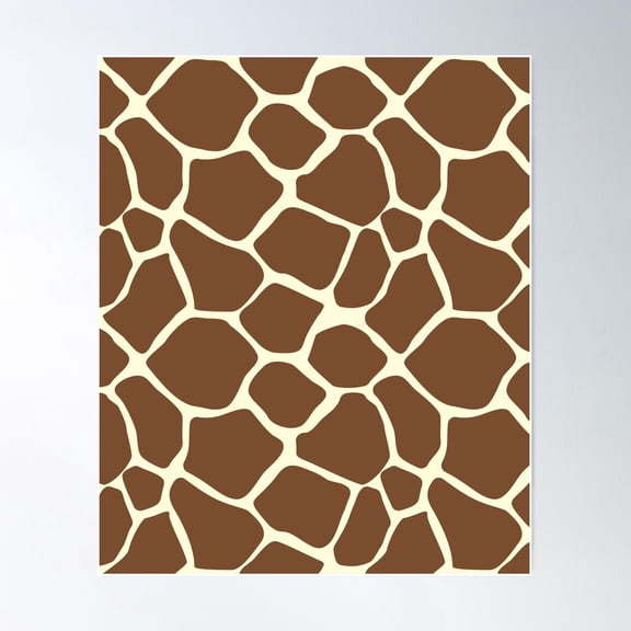 Giraffe Animal Print Poster Wall Art, Modern Wall Decor For Living Room Bedroom, 8x12 UNFRAMED