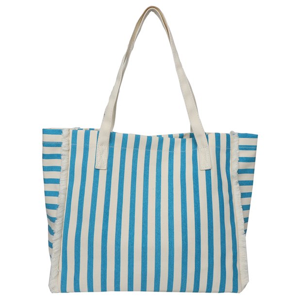 Lona Casual Pack Square Shoulder Bag Daily Working Shopping Bag (Azul)