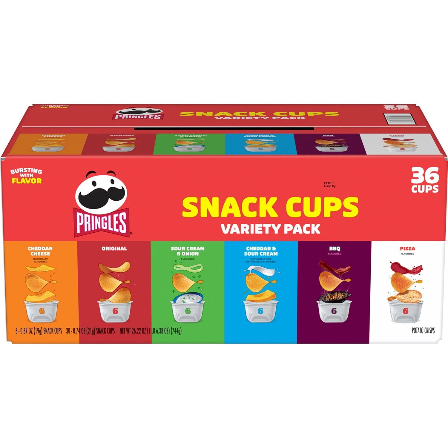 Pringles Stackable Original Flavor Snack, Perfect for Lunch