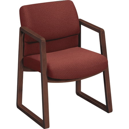 UPC 745123392075 product image for HON 2400 Series Guest Arm Chair, Mahogany Finish, Burgundy Fabric | upcitemdb.com
