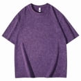 thumbnail image 3 of WIZUTIZ Men's Short Sleeve T-Shirt Solid Color Crew Neck Quick-Dry Sports Top Cotton Blend Breathable Lightweight for Running Gym Daily Casual Wear Mens Fashion, 3 of 4