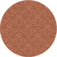 thumbnail image 1 of Ahgly Company Machine Washable Indoor Square Transitional Mahogany Brown Area Rugs, 3' Square, 1 of 7