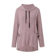 thumbnail image 1 of WEAIXIMIUNG Sweat à Demi-Zip pour Femmes, Sweat à Capuche Décontracté à Manches Longues Imprimé Lettre avec Poche, 1 of 7
