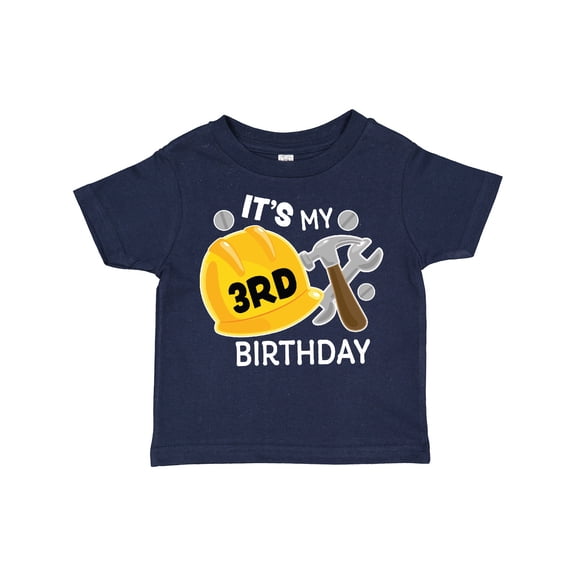 Inktastic Its My 3rd Birthday with Construction Tools Boys Toddler T-Shirt