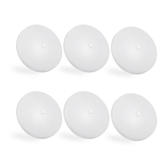 LED RV Dome Ceiling Lights 5CCT 6 Pack, On/Off Switch, DC 12V Surface Mount Interior Puck Light for Slim Motorhome, Trailer, Camper Lighting, 5W, 4.5 Inch, 2700K/3000K/3500K/4000K/5000K