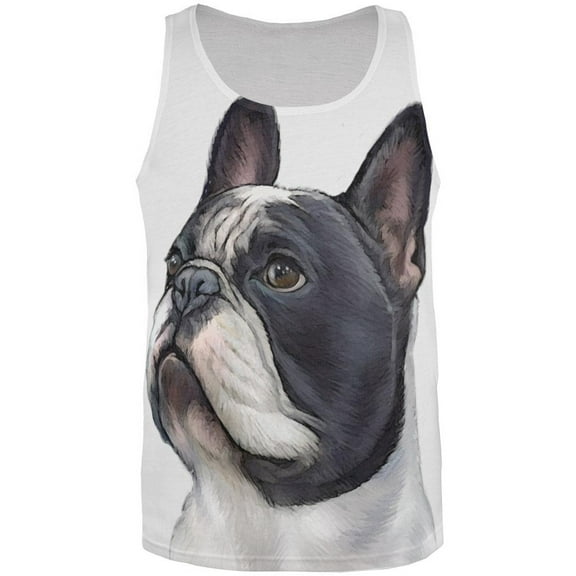 Proud French Bulldog All Over Adult Tank Top - 2X-Large