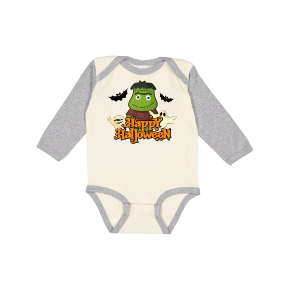 Inktastic Halloween Monster Boys or Girls Long Sleeve Baby Bodysuit