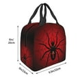 thumbnail image 3 of Honeii Spider on the Web Print Lunch Bag Women, Lunch Box Lunch Bag for Women Adult Men, Small Leakproof Cute Lunch Tote Large Capacity Reusable, 3 of 8