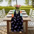 thumbnail image 4 of Table Runners 72 Inches Long Dress Scarves, Purple Olive Fruits Farmhouse Kitchen/Dining Table Runner, Coffee Tablerunners, Spring Farm Branches Leaves Plants Black 16x72 Inch, 4 of 9