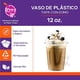 thumbnail image 3 of 50 Vasos de Plástico 12 oz (355 ml) con Tapa Tipo Domo - Vasos Transparentes de Polipropileno - Kit de 50 Vasos y 50 Tapas Berry Bloom Best Trading VTD12-1, 3 of 5