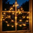 thumbnail image 4 of Thanksgiving Maple Leaf Light Decor, LED Fall Leaf Hanging Ornament With Warm Glow And Battery Operation, Autumn Seasonal Decoration for Window Porch Fireplace Farmhouse Party Display, 4 of 6