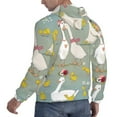 thumbnail image 6 of Daiia Cute Farm Birds for Men's Fashion Hoodies & Sweatshirts with Kangaroo Pocket Hooded Sweatshirt Breathable & Moisture Wicking-Large, 6 of 7