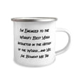 thumbnail image 2 of Love Fiance 12oz Camper Mug, I'm Engaged to the World's Best Yoga Instructor in the History of, For, Present From, For Fiance, 2 of 2