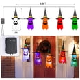 thumbnail image 3 of Lámpara colgante de fantasma luminosa decorativa de Halloween Lámpara de barra de hielo de bruja colorida Lámpara colorida LED Cadena Festival de fantasmas Lámpara de atmósfera fantasma colgante, 3 of 4