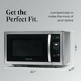thumbnail image 3 of Nostalgia 1.1 cu ft Microwave Oven, 1000W Countertop Microwave Oven with LED Display, Grey, 3 of 7
