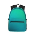 thumbnail image 1 of Balery Green Turquoise Teal Mochila para Mujeres y Hombres, Mochila Ligera Casual para Viajes, Mochila Clásica Básica para la Universidad, 1 of 6