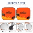 thumbnail image 6 of Windshield Sun Shade, Happy Halloween Bat Foldable Car Sun Shade Windshield for Front, 2 Pieces, 6 of 7