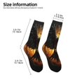 thumbnail image 2 of Rateoe Cool Black Eagle Pattern Children's Socks, Socks Gifts ,kids Crew Soft Cotton Socks , Moisture-Wicking, Durable, Ideal for Daily Wear & Sports, 2 of 5