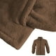 thumbnail image 3 of Ceisia Men's Slim Fit Stand-Collar Double-Sided Fleece Jacket Gift, 3 of 5