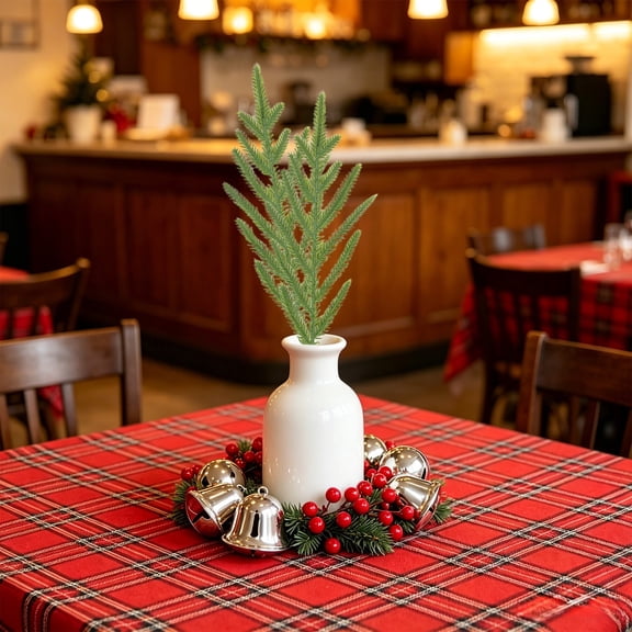Dongrere Artificial Branch Fake Greenery Stems for Christmas Home Office Decor, C