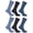 Blue, variant on FLOSO Mens Plain 100% Cotton Socks (Pack Of 6)