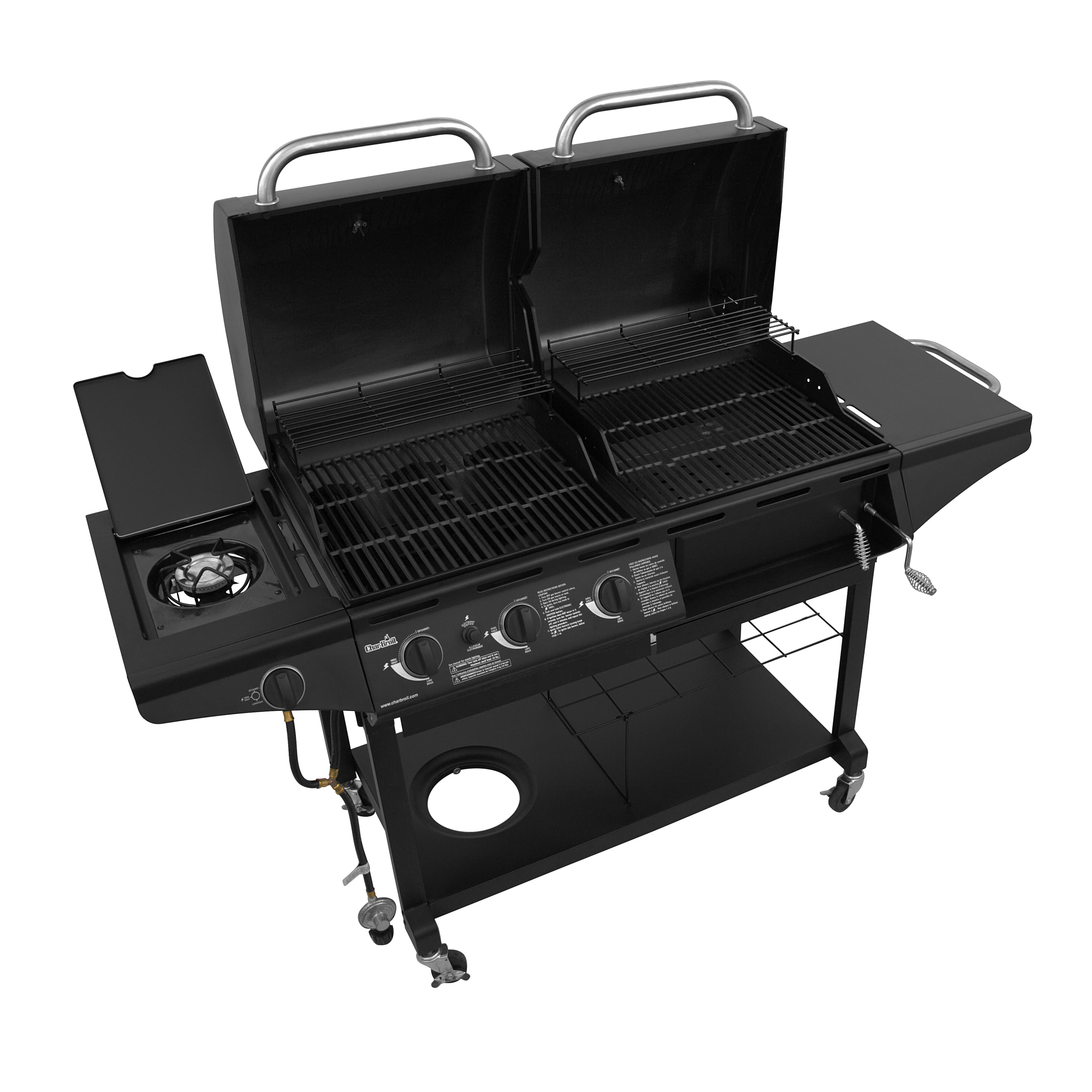Char-Broil Deluxe Charcoal & Gas Combination Cart Grill - image 3 of 8