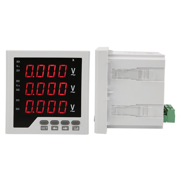 Pantalla digital LED, tecnología avanzada del voltímetro de fase del rango de voltaje trifásico DTM-AV96