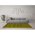 thumbnail image 3 of Ahgly Company Machine Washable Indoor Rectangle Abstract Yellow Contemporary Area Rugs, 3' x 5', 3 of 4