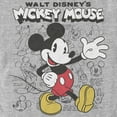thumbnail image 2 of Men's Mickey & Friends Retro Sketchbook Graphic Tee Athletic Heather 2X Large, 2 of 5