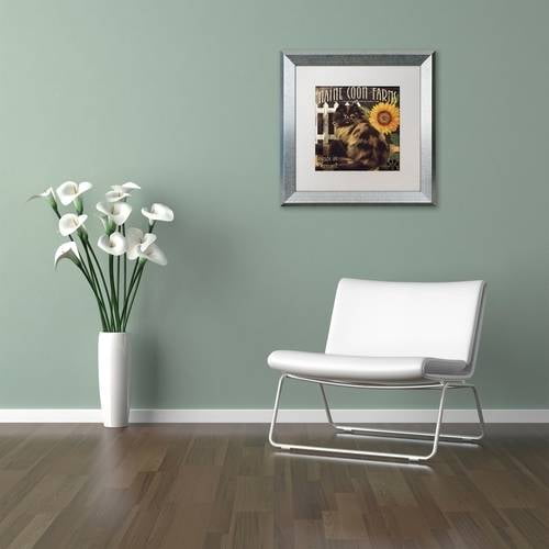 Trademark Fine Art "Vermont Farms VI" Canvas Art by Color Bakery White Matte, Silver Frame
