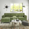 thumbnail image 3 of Gymax L-shaped Modular Sectional Sofa Couch w/ 2 Bolsters Power Socket & USB Ports, 3 of 10