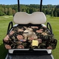 thumbnail image 2 of COEQINE Universal Golf Cart Seat Towel Blanket Covers for All Weather, Foldable Design with Handle, Fit for EZGO, Club Car and More 2-Seat Golf Carts, Vintage Bunny Flower Pink, 2 of 8
