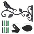 thumbnail image 3 of Cestas colgantes de flores, comederos para pájaros, campanillas de viento y linternas: ideales para la decoración de patios y jardines Ganchos para macetas de pájaros para exteriores, 3 of 6