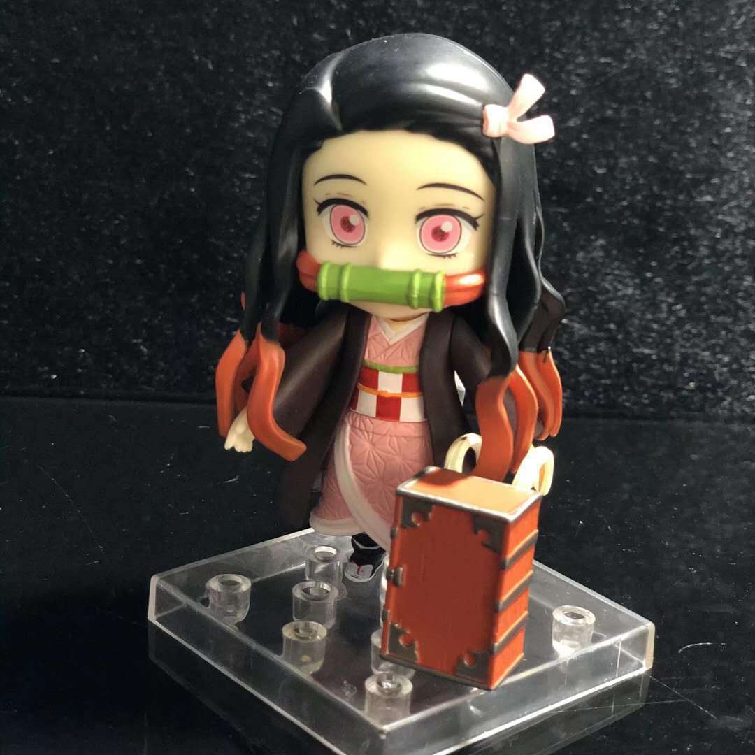 New Kamado Nezuko (Q Ver) Character Anime Model Statue Action Figures Desktop Ornament Popular Decorations Fan Souvenirs Creative Gift Collectable