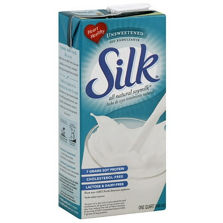 Silk Organic Unsweetened Soymilk, 1 qt (Pack of 6) - Walmart.com