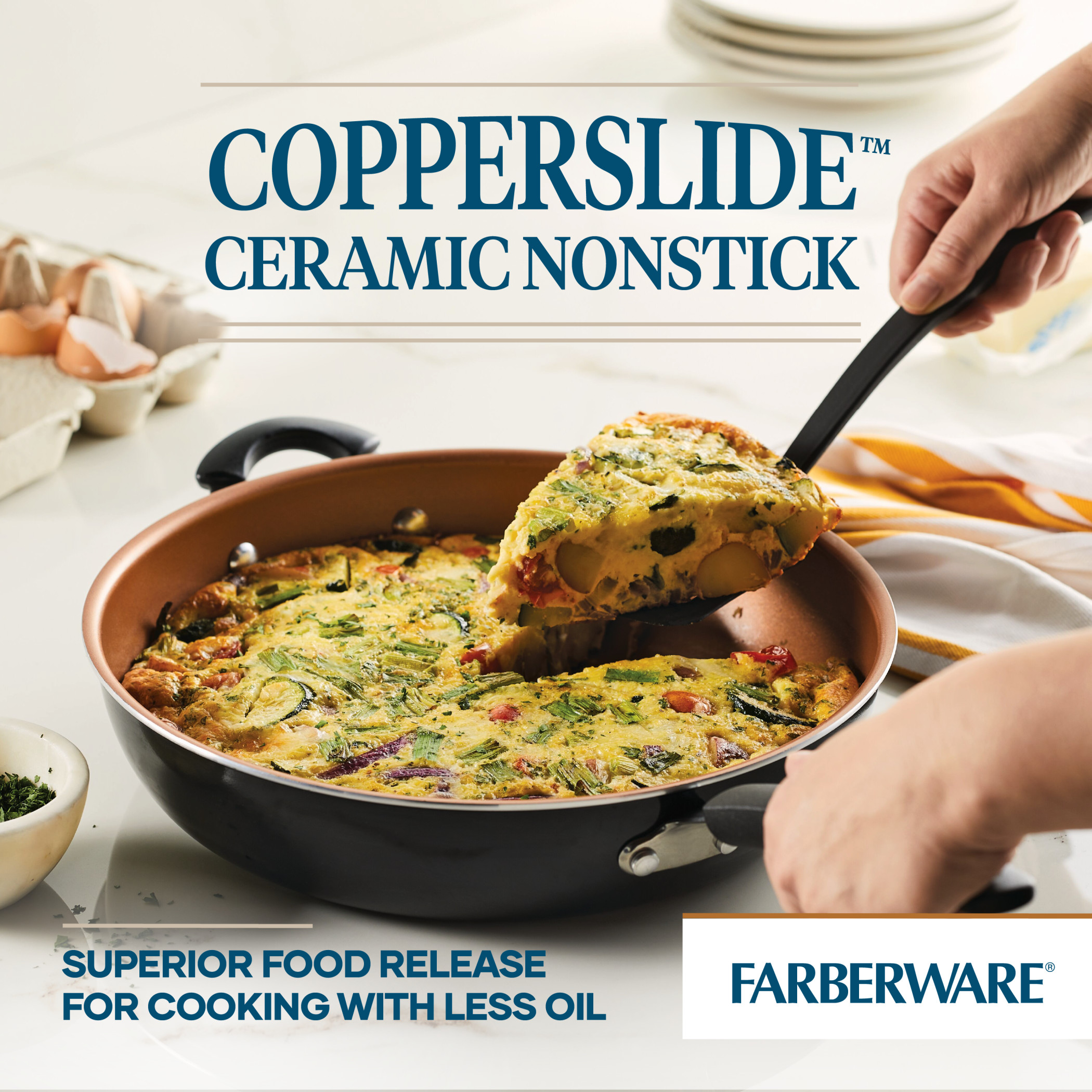 Farberware 12.5" Easy Clean Pro Non-Stick Skillet with Helper Handle, Black - image 5 of 14