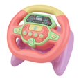 thumbnail image 4 of figatia 90 Degree Rotation Simulated Driving Steering Wheel Toy Educational Sounding Toy Pink, 4 of 7
